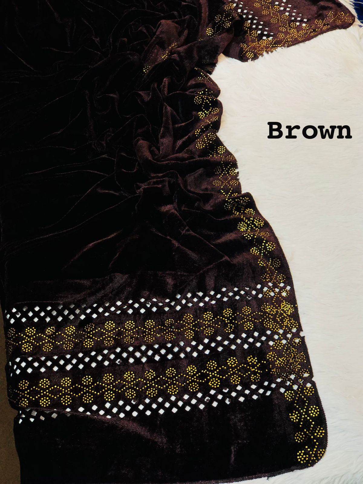 Women breeze velvet shawl